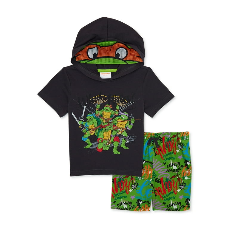 Teenage Mutant Ninja Turtles Toddler Boys Cosplay Hooded Top and Shorts  Set, 2-Piece, Sizes 2T-5T - Walmart.com