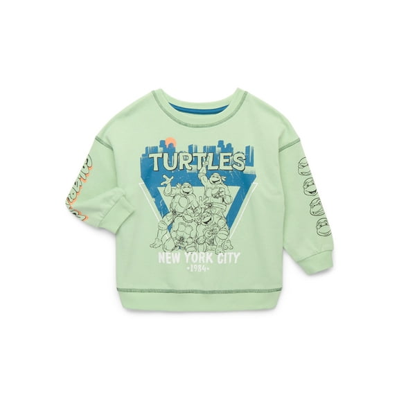 Teenage Mutant Ninja Turtles Toddler Boys Graphic Crewneck Sweatshirt, Sizes 12 Months-5T