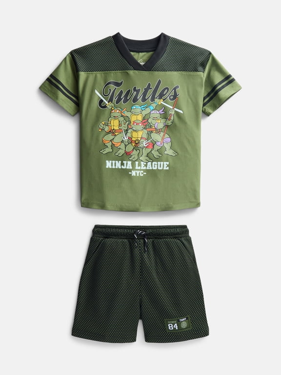 Toddler Boys' Front Back Graphic Tee and Shorts Set, 2-Piece, Sizes 12M-5T