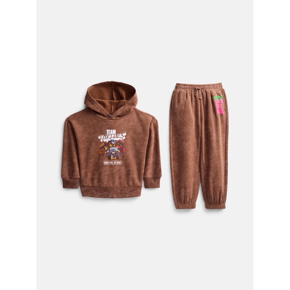 Teenage Mutant Ninja Turtles Toddler Boys Hoodie and Joggers, 2-Piece Outfit, Sizes 12M-5T