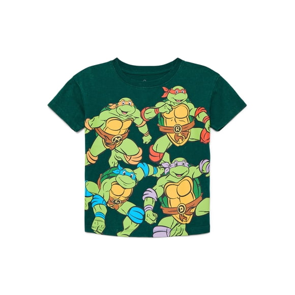 Teenage Mutant Ninja Turtles Toddler Graphic Crewneck Tee with Short Sleeves, Sizes 12M-5T