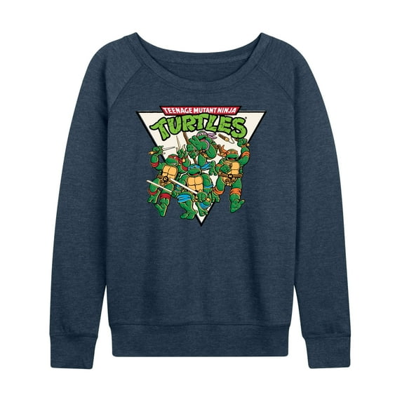 Teenage Mutant Ninja Turtles - Triangle - Women's Lightweight French Terry Long Sleeve Shirt