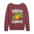 thumbnail image 1 of Teenage Mutant Ninja Turtles - True Love - Women's Lightweight French Terry Long Sleeve Shirt, 1 of 4