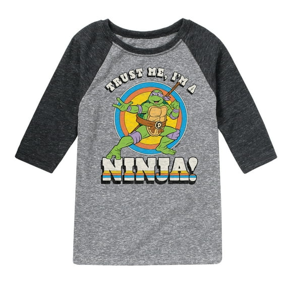 Teenage Mutant Ninja Turtles - Trust Me I'm a Ninja - Toddler And Youth Raglan Graphic T-Shirt