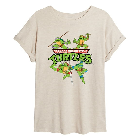 Teenage Mutant Ninja Turtles - Turtle Group - Juniors Ideal Flowy Muscle T-Shirt