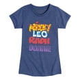 thumbnail image 1 of Teenage Mutant Ninja Turtles - Turtle Names - Youth Girls Fitted Short Sleeve T-Shirt, 1 of 4