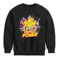 thumbnail image 1 of Teenage Mutant Ninja Turtles - Turtle Power 90s - Toddler & Youth Crewneck Fleece Sweatshirt, 1 of 5