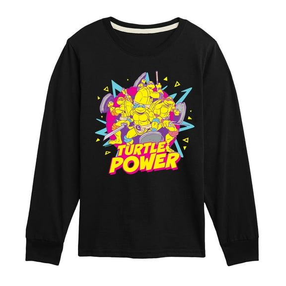 Teenage Mutant Ninja Turtles - Turtle Power 90s - Toddler & Youth Long Sleeve Graphic T-Shirt