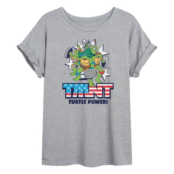 Teenage Mutant Ninja Turtles - Turtle Power Americana - Juniors Muscle Tee