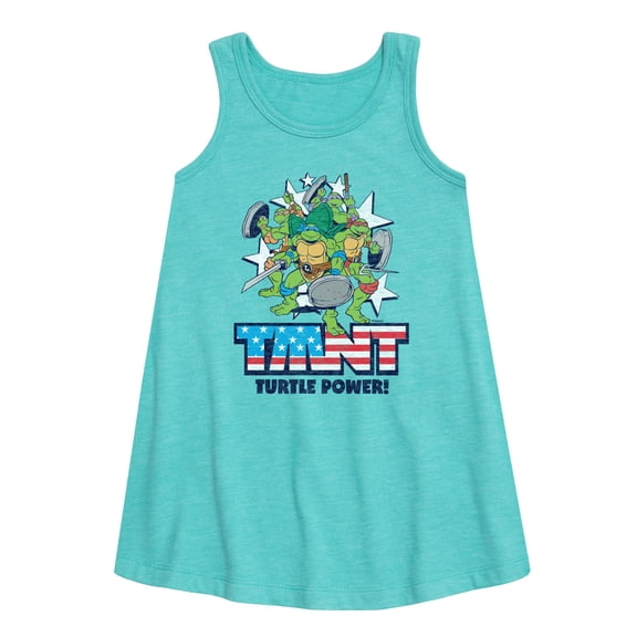 Teenage Mutant Ninja Turtles - Turtle Power Americana - Toddler & Youth Girls A-line Dress