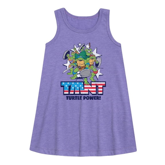 Teenage Mutant Ninja Turtles - Turtle Power Americana - Toddler & Youth Girls A-line Dress
