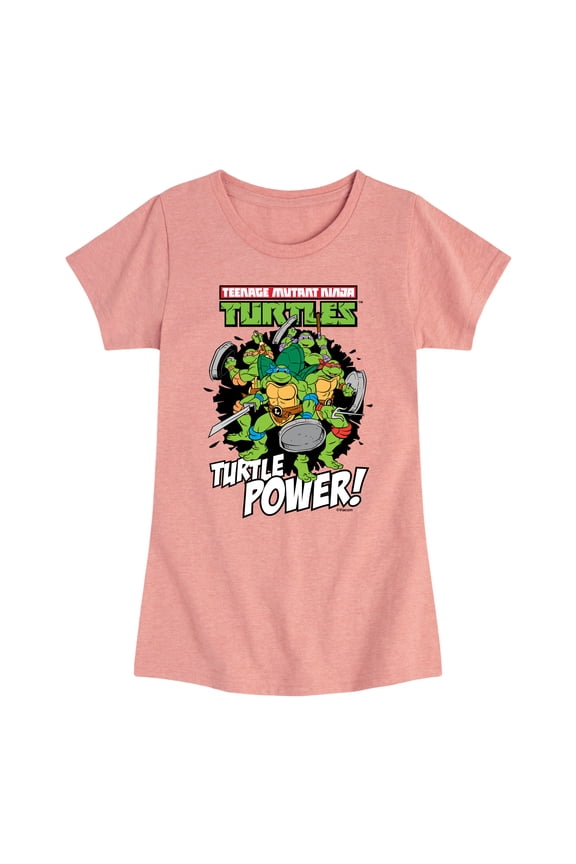 - Turtle Power - Girls Short Sleeve T-Shirt