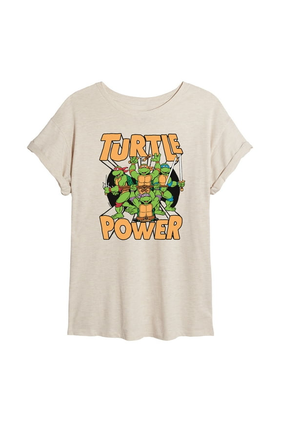 - Turtle Power - Juniors Ideal Flowy Muscle T-Shirt