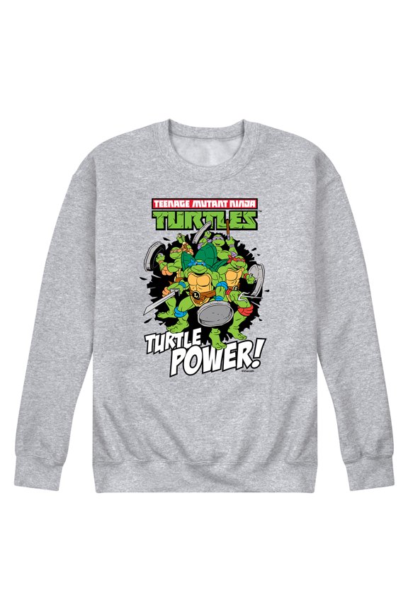 - Turtle Power - Men's Long Sleeve Crew Neck Fleece
