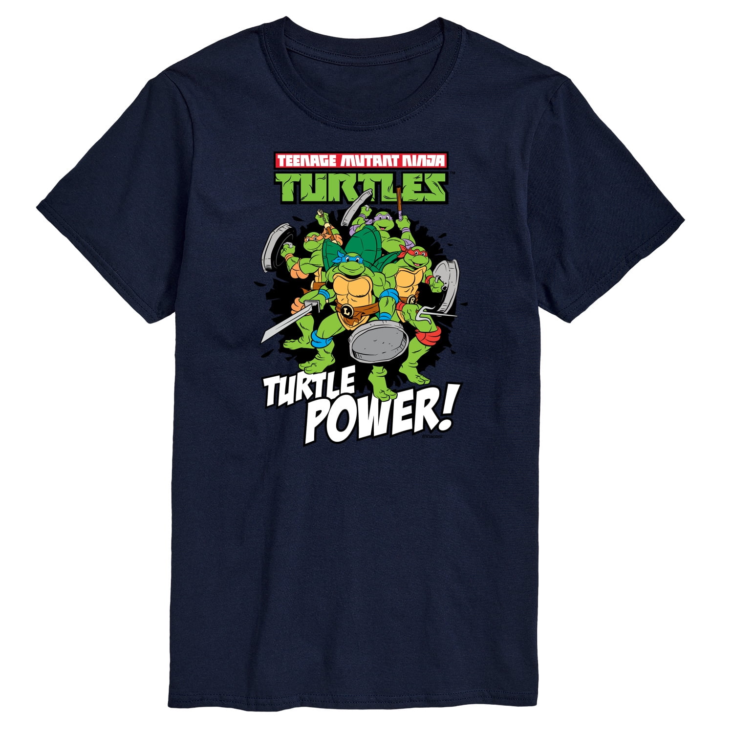 Teenage Mutant Ninja Turtles Mens T-Shirt - TMNT Turtle Power (Small)