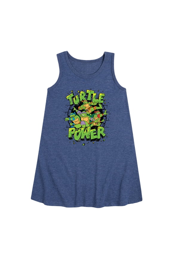 - Turtle Power New - Toddler & Youth Girls A-line Dress