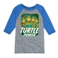 thumbnail image 1 of Teenage Mutant Ninja Turtles - Turtle Power - Toddler & Youth Raglan Graphic Tee, 1 of 4