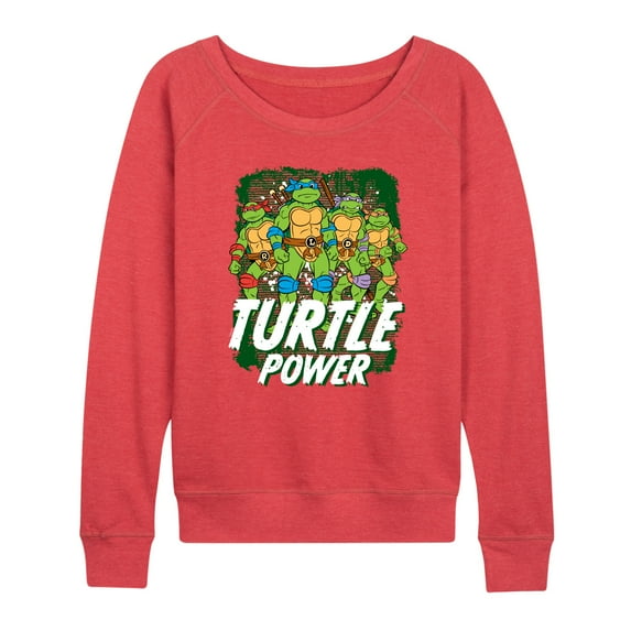 Teenage Mutant Ninja Turtles - Turtle Power - Women's Lightweight French Terry Pullover