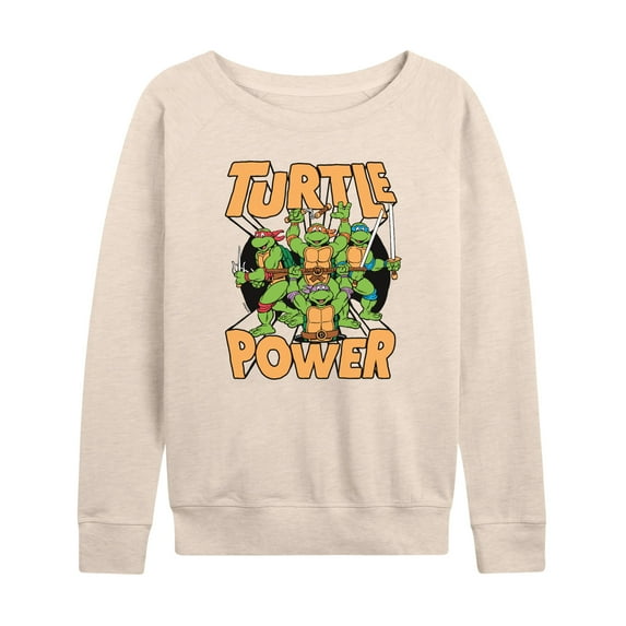 Teenage Mutant Ninja Turtles - Turtle Power - Women's Lightweight French Terry Long Sleeve Shirt