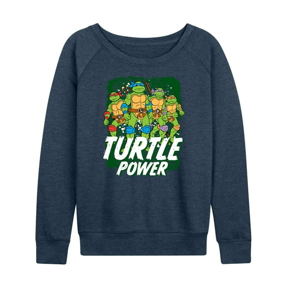 Teenage Mutant Ninja Turtles - Turtle Power - Women's Lightweight French Terry Long Sleeve Shirt
