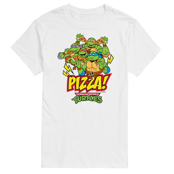 Teenage Mutant Ninja Turtles - Turtles and Pizza - Men's Short Sleeve Graphic T-Shirt