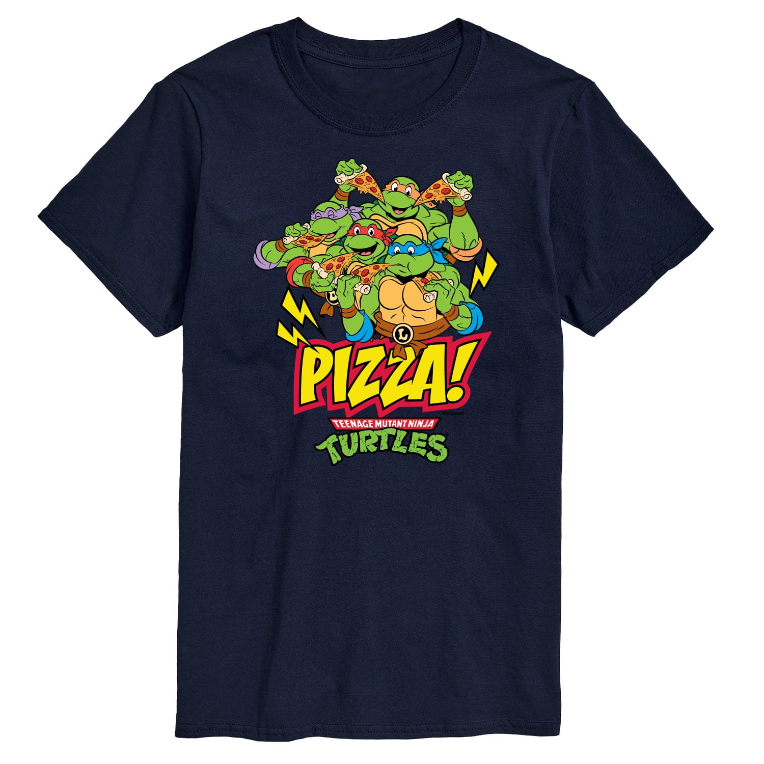 TMNT Teenage Mutant Ninja Turtles Pizza Box White Adult T-Shirt - Teenage Mutant Ninja Turtles - | TV Store Online 2x