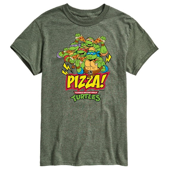 Teenage Mutant Ninja Turtles - Turtles and Pizza - Men's Short Sleeve Graphic T-Shirt