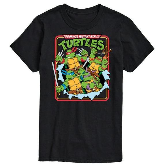 Teenage Mutant Ninja Turtles - Turtles in Action - Men's Short Sleeve Graphic T-Shirt