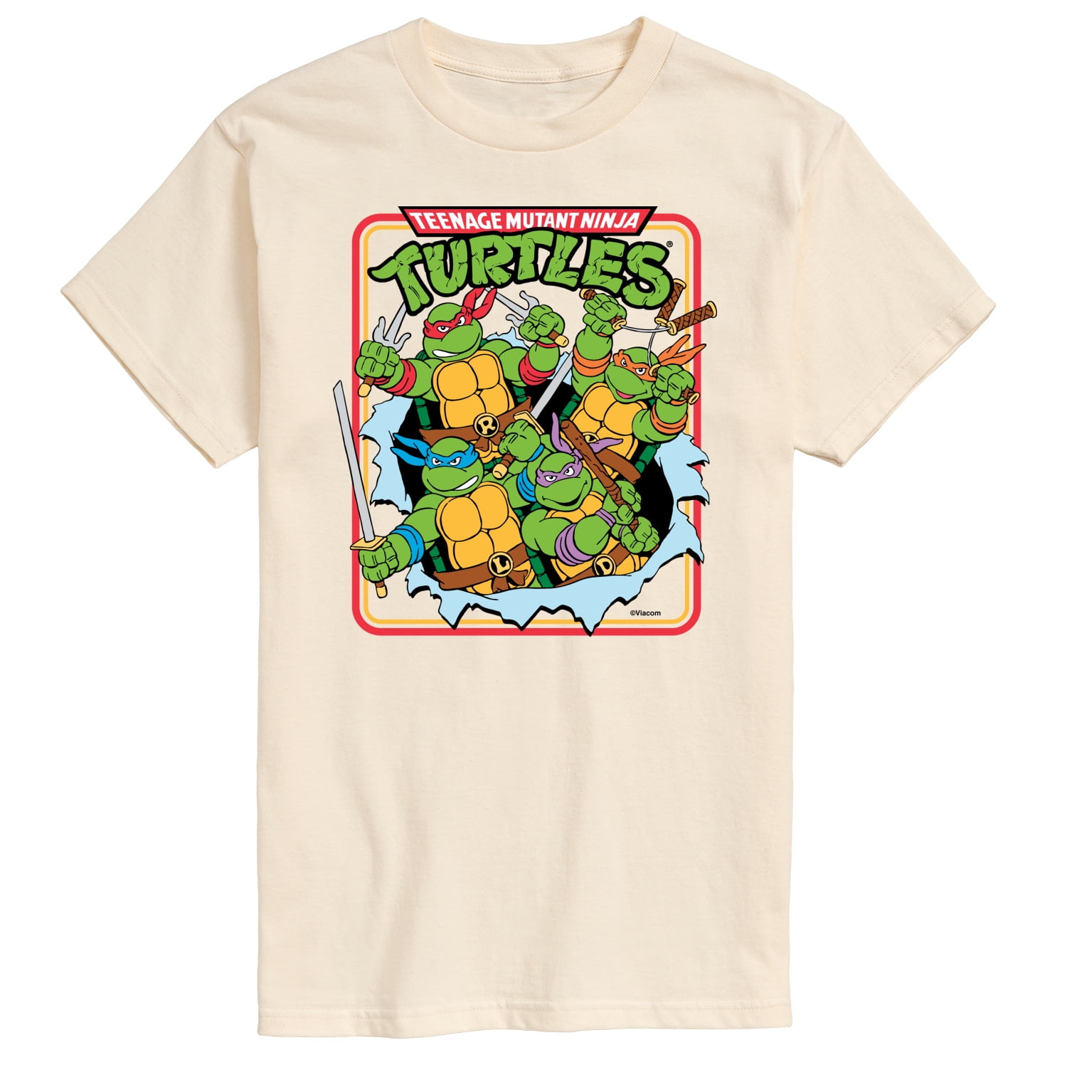 Teenage Mutant Ninja Turtles Men’s Graphic Tee with Short Sleeves, Size  S-3XL