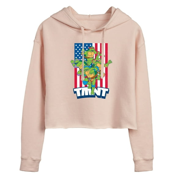 Teenage Mutant Ninja Turtles - USA Raphael - Juniors Cropped Hoodie