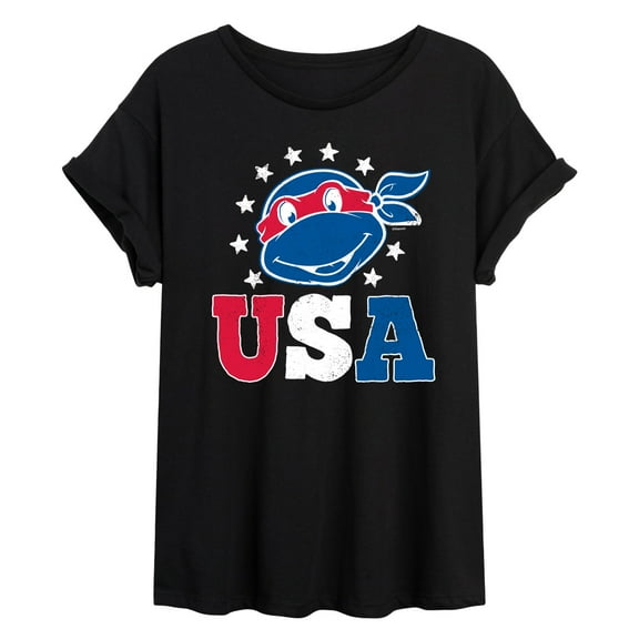 Teenage Mutant Ninja Turtles - USA Raphael - Juniors Muscle Tee