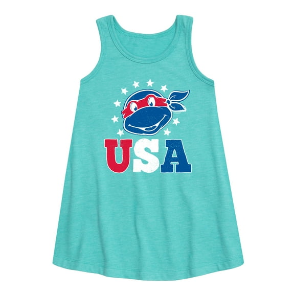 Teenage Mutant Ninja Turtles - USA Raphael - Toddler & Youth Girls A-line Dress