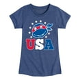 thumbnail image 1 of Teenage Mutant Ninja Turtles - USA Raphael - Toddler & Youth Girls Short Sleeve Tee, 1 of 5