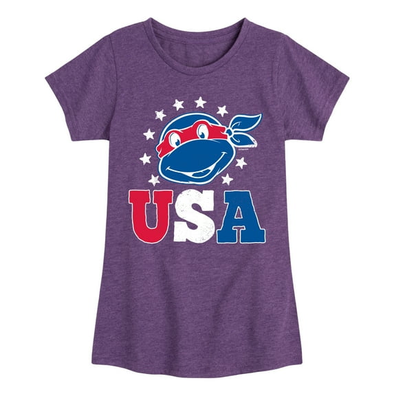 Teenage Mutant Ninja Turtles - USA Raphael - Toddler & Youth Girls Short Sleeve Tee