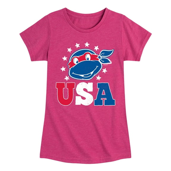 Teenage Mutant Ninja Turtles - USA Raphael - Toddler & Youth Girls Short Sleeve Tee