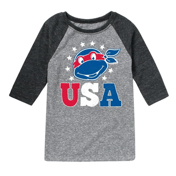 Teenage Mutant Ninja Turtles - USA Raphael - Youth Raglan Tee