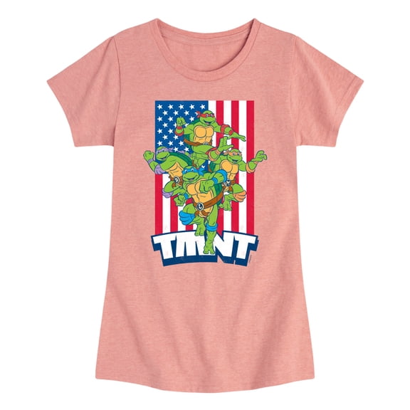 Teenage Mutant Ninja Turtles - USA Turtles - Toddler & Youth Girls Short Sleeve Tee