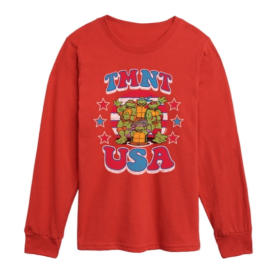 Teenage Mutant Ninja Turtles - Usa - Youth Boys Long Sleeve Graphic T-Shirt