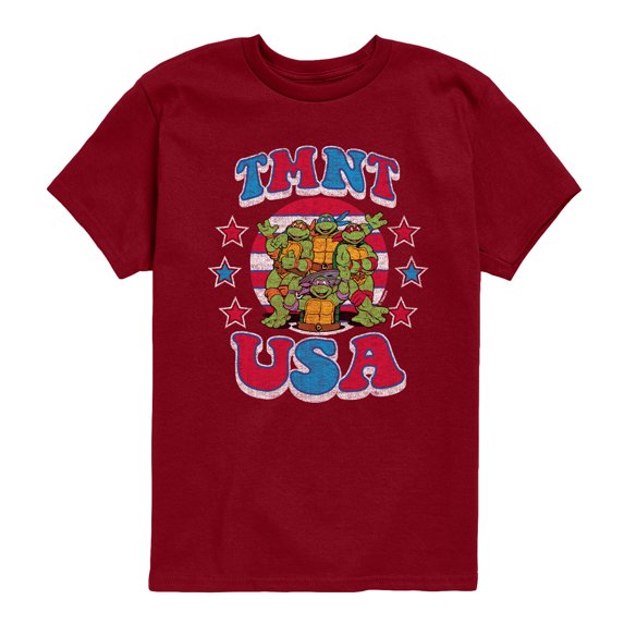 Teenage Mutant Ninja Turtles - Usa - Youth Boys Short Sleeve Graphic T-Shirt