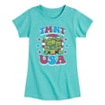 thumbnail image 1 of Teenage Mutant Ninja Turtles - Usa - Youth Girls Fitted Short Sleeve T-Shirt, 1 of 4