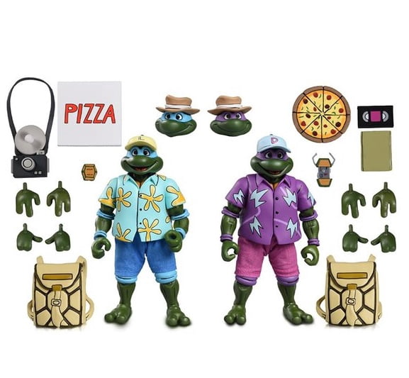 Teenage Mutant Ninja Turtles Vacation Leonardo & Donatello Figures