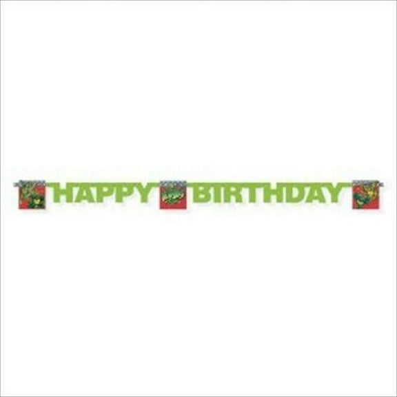 Teenage Mutant Ninja Turtles Vintage Green Happy Birthday Banner (1ct)