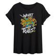 thumbnail image 1 of Teenage Mutant Ninja Turtles - What Rules - Juniors Ideal Flowy Muscle T-Shirt, 1 of 5