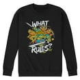 thumbnail image 1 of Teenage Mutant Ninja Turtles - What Rules - Men's Crew Neck Fleece Pullover, 1 of 5