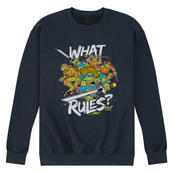 Teenage Mutant Ninja Turtles - What Rules - Men's Crew Neck Fleece Pullover