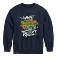 thumbnail image 1 of Teenage Mutant Ninja Turtles - What Rules - Toddler & Youth Crewneck Fleece Sweatshirt, 1 of 5