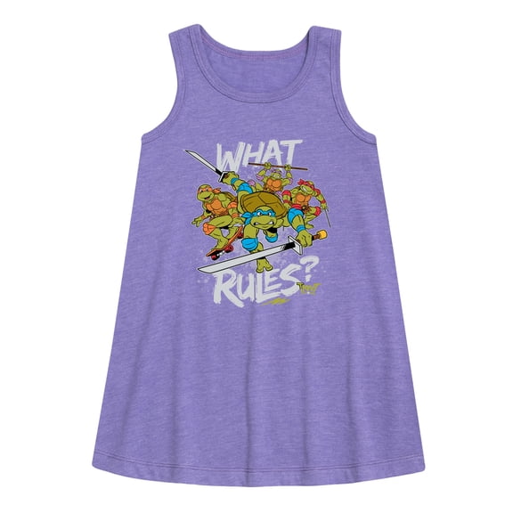 Teenage Mutant Ninja Turtles -What Rules - Toddler & Youth Girls A-line Dress