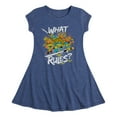 thumbnail image 1 of Teenage Mutant Ninja Turtles -What Rules - Toddler & Youth Girls Fit & Flare Dress, 1 of 1