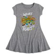thumbnail image 1 of Teenage Mutant Ninja Turtles -What Rules - Toddler & Youth Girls Fit & Flare Dress, 1 of 1