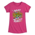 thumbnail image 1 of Teenage Mutant Ninja Turtles -What Rules - Toddler & Youth Girls  Graphic T-Shirt, 1 of 5